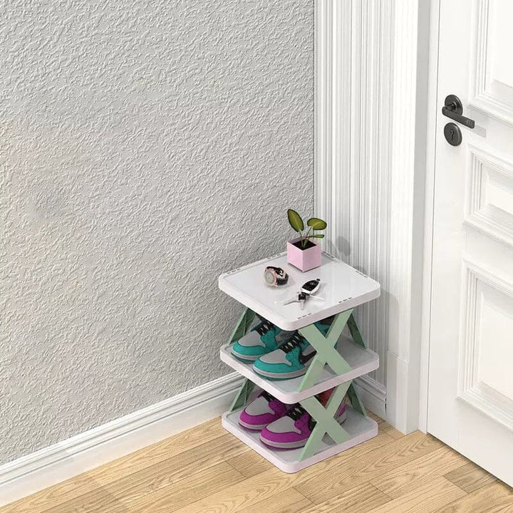 Skanto | Faltbares mehrschichtiges Schuhregal, Schuhaufbewahrungs-Organizer