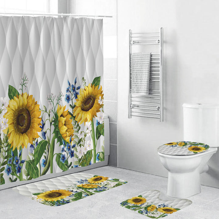 Duschvorhang mit Blumenmuster Skanto