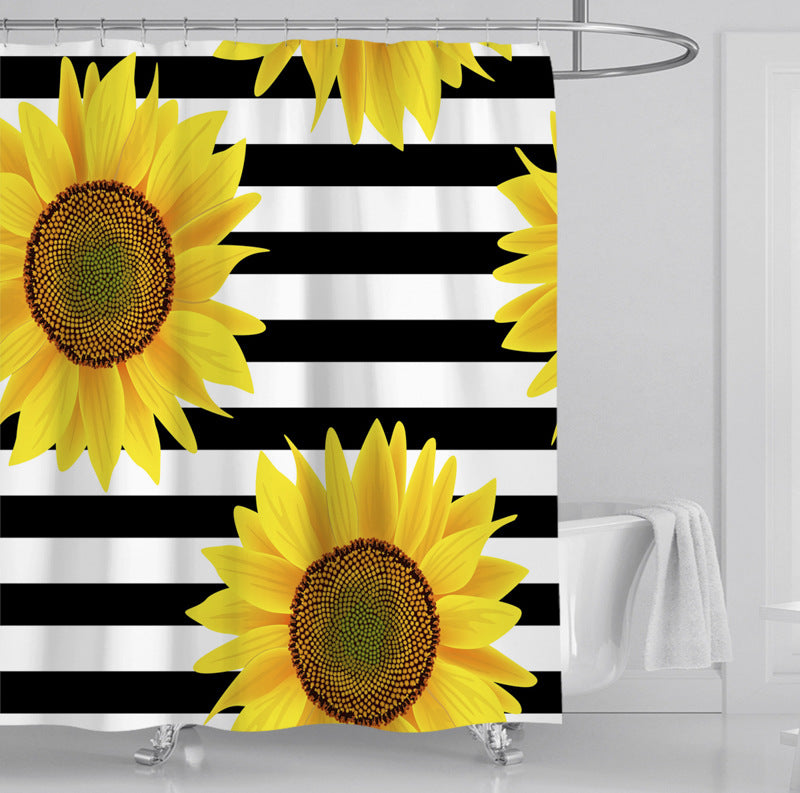 Duschvorhang mit Blumenmuster Skanto