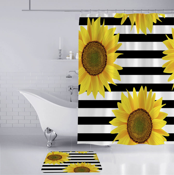Duschvorhang mit Blumenmuster Skanto