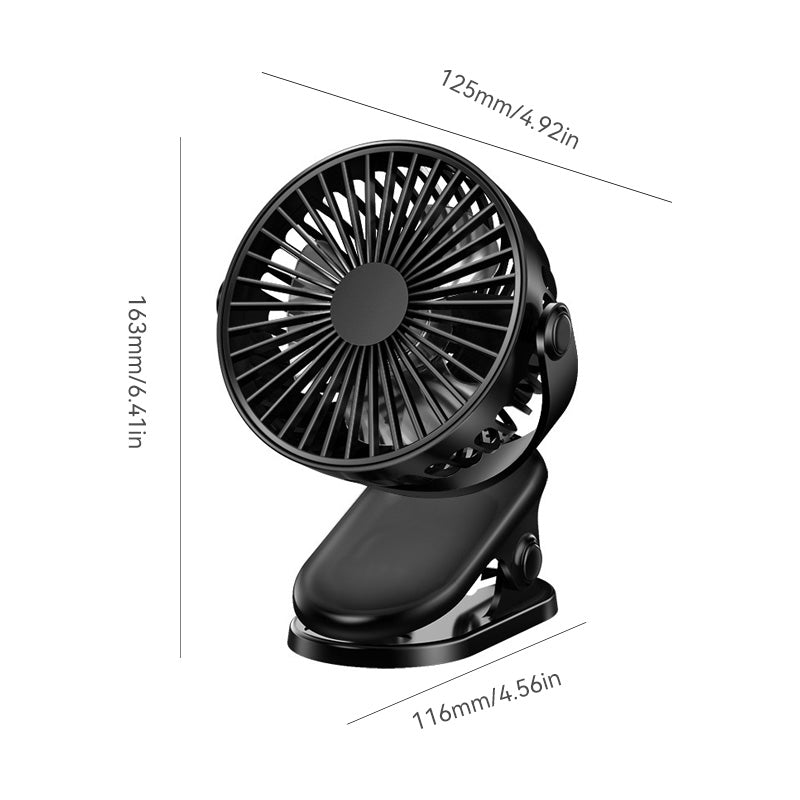 Skanto | Mini-Ventilator mit Clip und USB-Ladefunktion