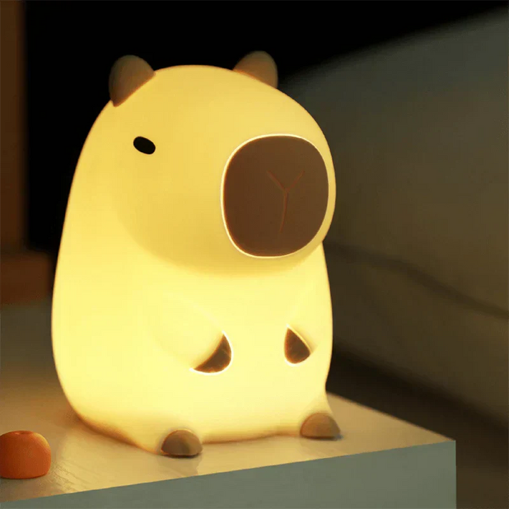 Garduru2024 Capybara Silikon-Nachtlicht | Weich & Kinderfreundlich | Perfektes Geschenk für Jungen und Mädchen