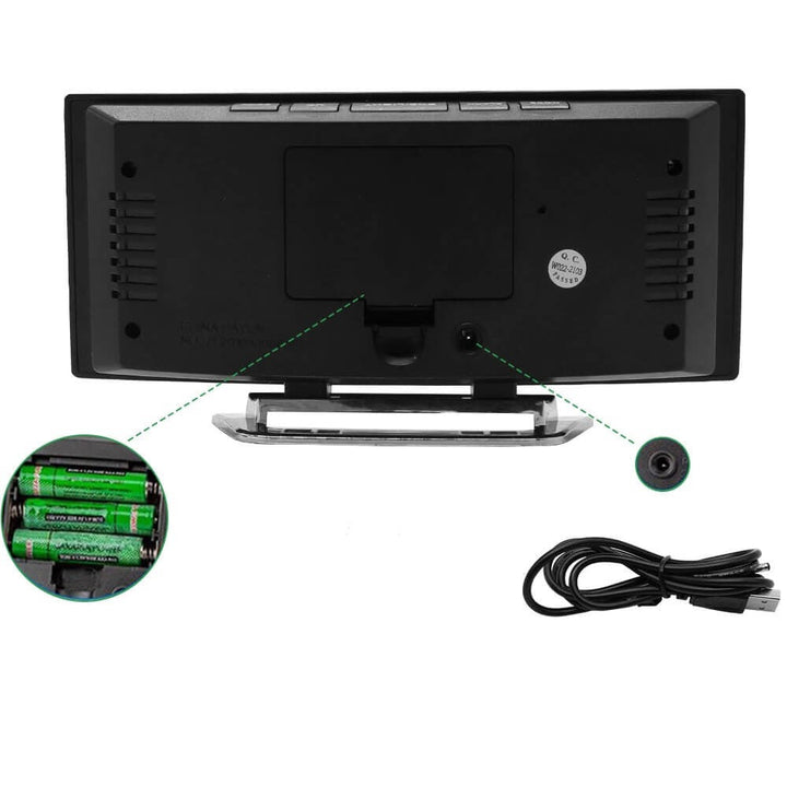 Skanto | Gebogener LED Digitalwecker - Rass