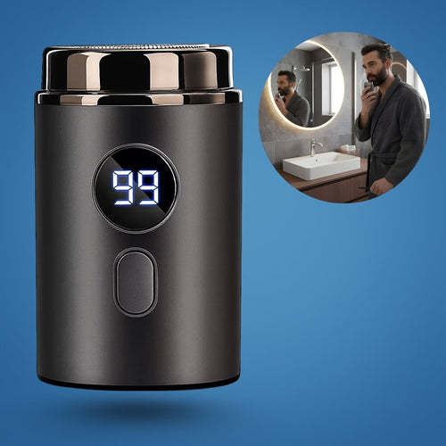 Kompakter USB-Rasierer – Wasserdicht IPX7 – Sanfte, tragbare Pflege für Männer mit gründlichem Rasierkomfort Skanto