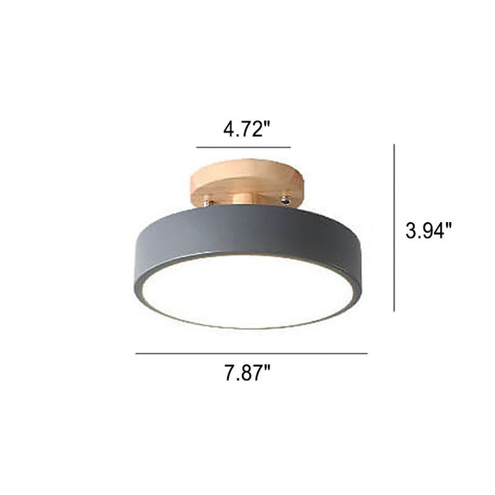 Skanto LED Runde Deckenlampe | Nordisches Design | Halb-Einbau | Wirtschaftliche Innenbeleuchtung