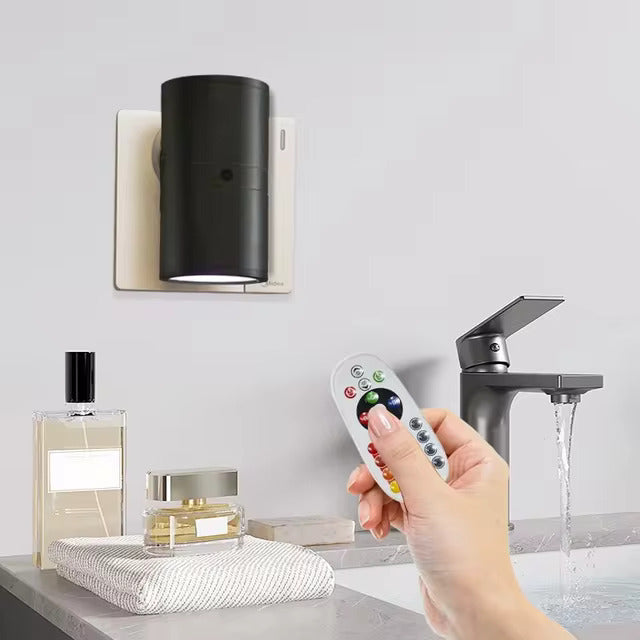 Skanto | Luxuriöses Plug-In Ambiente-Nachtlicht – Dimmbare LED-Wandleuchte mit Sensor (3000K warmes Licht)