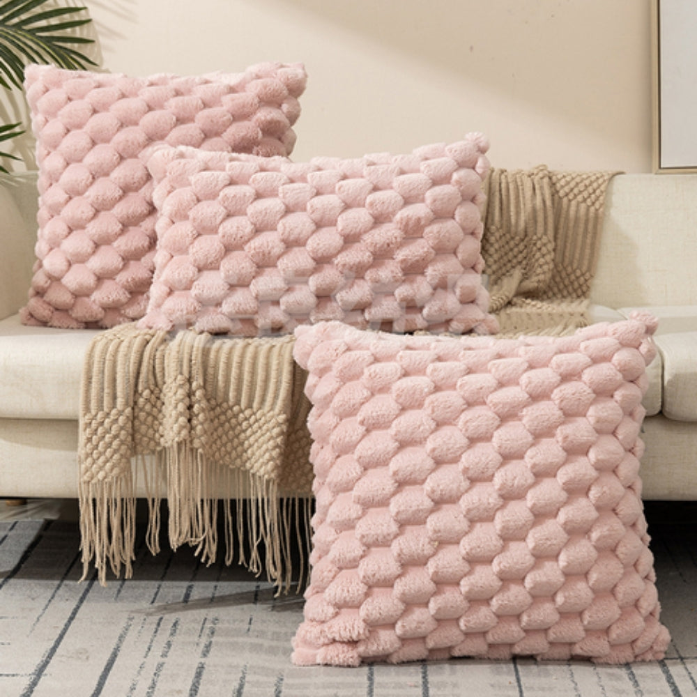 Skanto | VelvetSoft Kissenbezug – Ultraweicher Plüschbezug für Sofa oder Bett