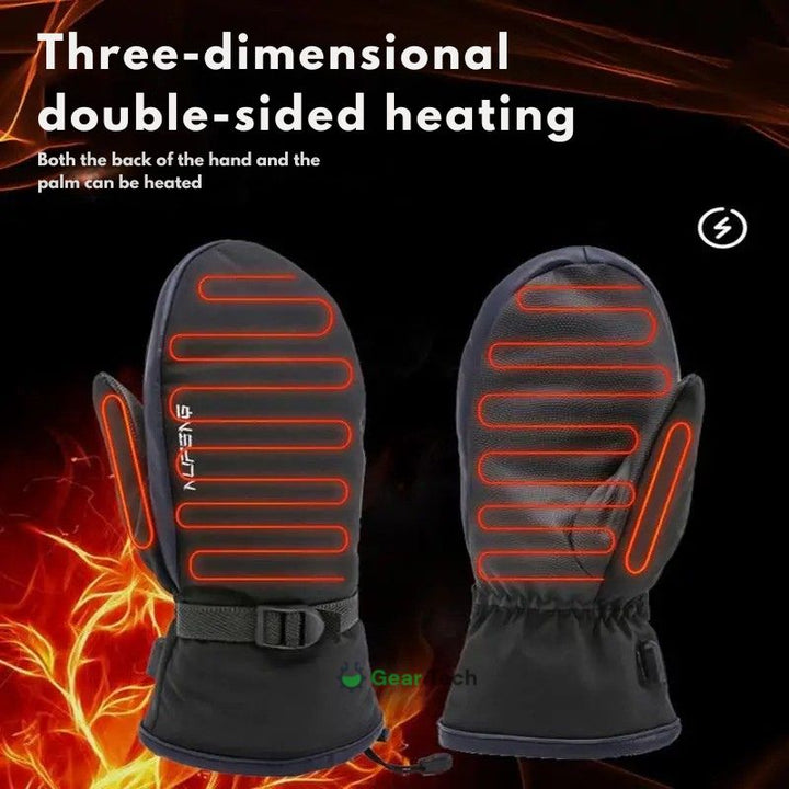 Skanto | USB-beheizte Handschuhe | Plug-and-Play, doppelseitige Heizung, wasserdichtes Design, ideal zum Skifahren, Wandern und für den täglichen Winterschutz