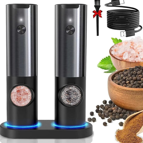 Skanto | Edle elektrische Salz- und Pfeffermühle mit Batterie