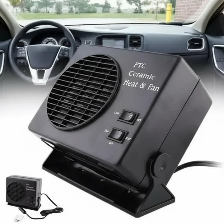 12V Keramischer Autoheizlüfter | 150W-300W | Tragbarer Scheibenenteiser mit automatischem Thermostat