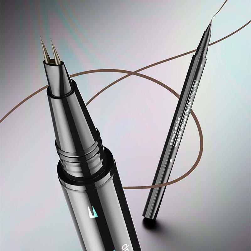 Skanto | 2-in-1 Dual-Ended Augenbrauenstift mit Micro-Gabelspitzen-Applikator und Präzisionspinselspitze