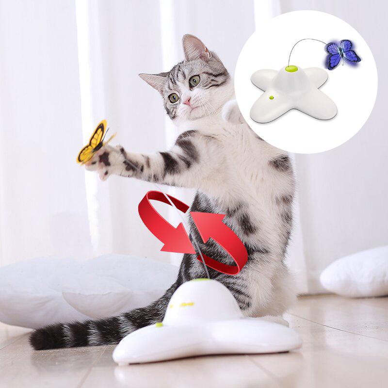 Skanto | Automatisches Schmetterling Katzen-Spielzeug