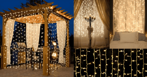 Skanto | Wunderschöne LED-Lichterkette als Vorhang – Gestalten Sie Ihre gemütliche Ecke!