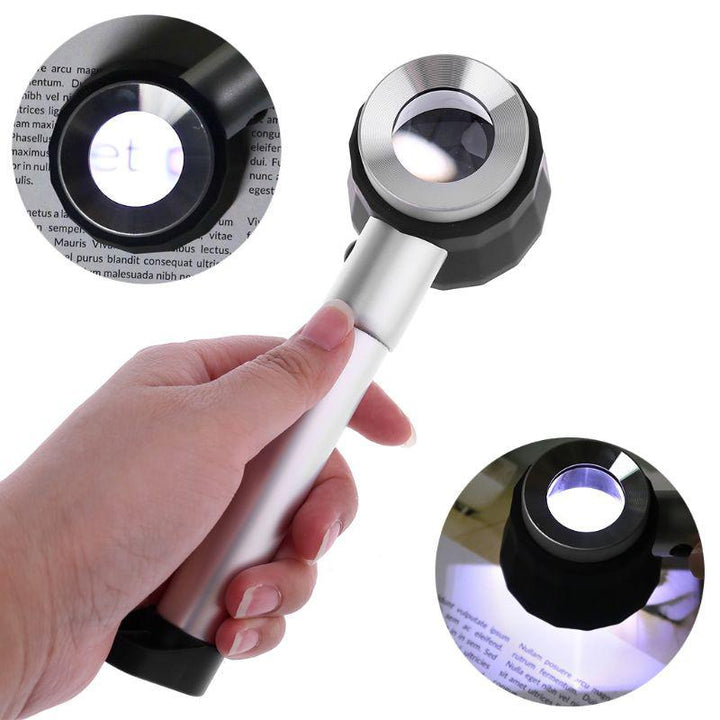 Skanto | 10-fach Lupe mit Skala und LED-Licht