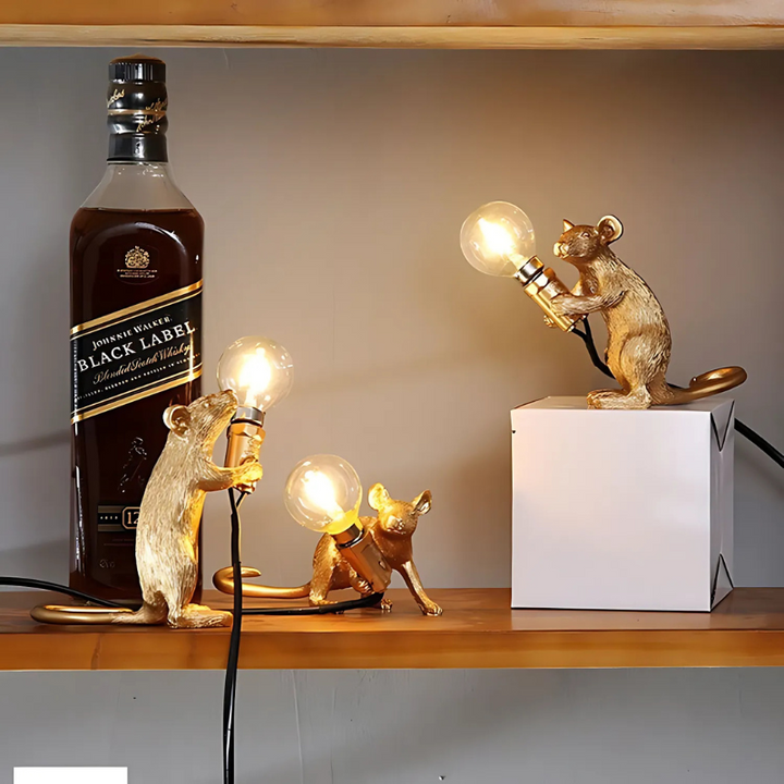 Skanto | Doctor Mousey – Originelle Designer-Mauslampe für Tisch oder Regal