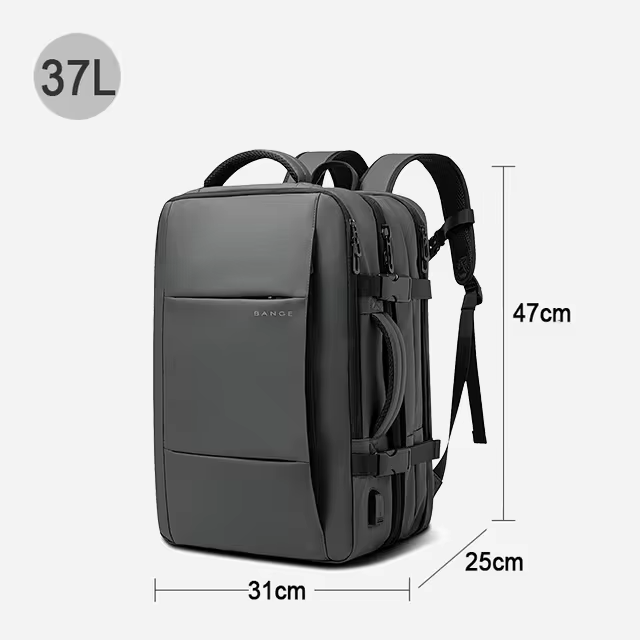Skanto | Wasserdichter erweiterbarer Reise-Rucksack – Großes Fassungsvermögen & Diebstahlschutz