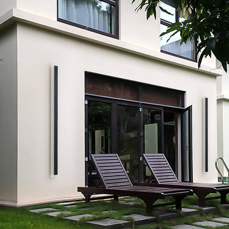 Skanto | Minimalistische Verlängerte Stabform LED Acryl Outdoor Wasserdichte Wandleuchte, 1-flammig