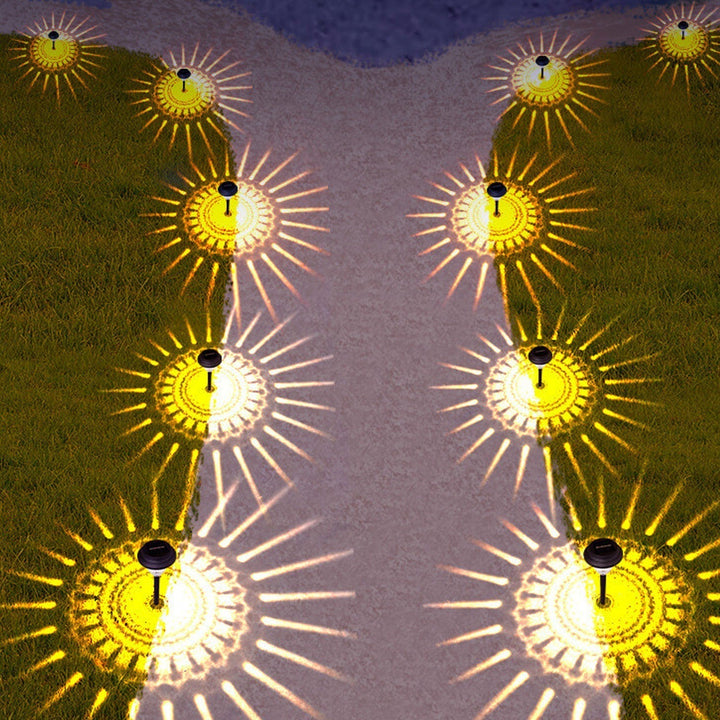 Skanto | Solar Wasserdichte kreisförmige divergierende Leuchte Sky Design LED Outdoor Garten Dekoleuchte