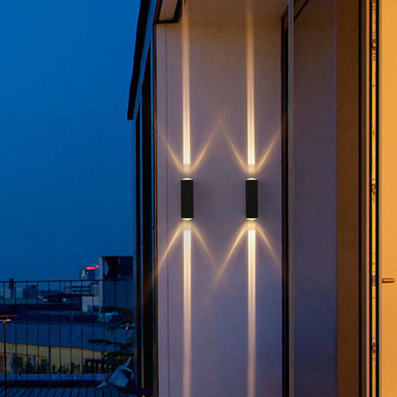 Skanto | Rechteckige LED-Wandleuchte | Wasserdicht und modern | Schwarz