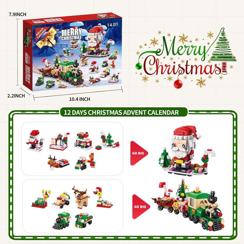 Skanto | 2025 Weihnachts-Bausteine Geschenkbox