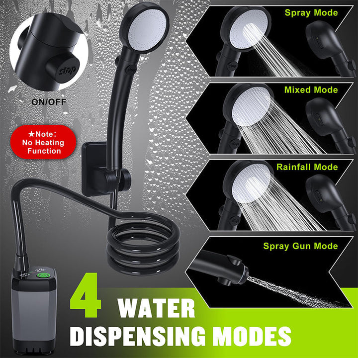 Skanto | Tragbare wiederaufladbare Outdoor-Camping-Duschpumpe