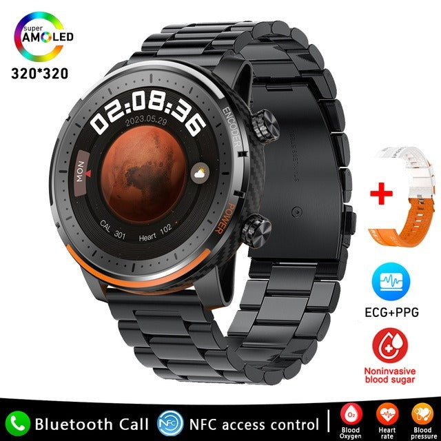 Skanto | Blutzucker Blutdruck Blutsauerstoff Schlafmonitor Wasserdichte Smartwatch