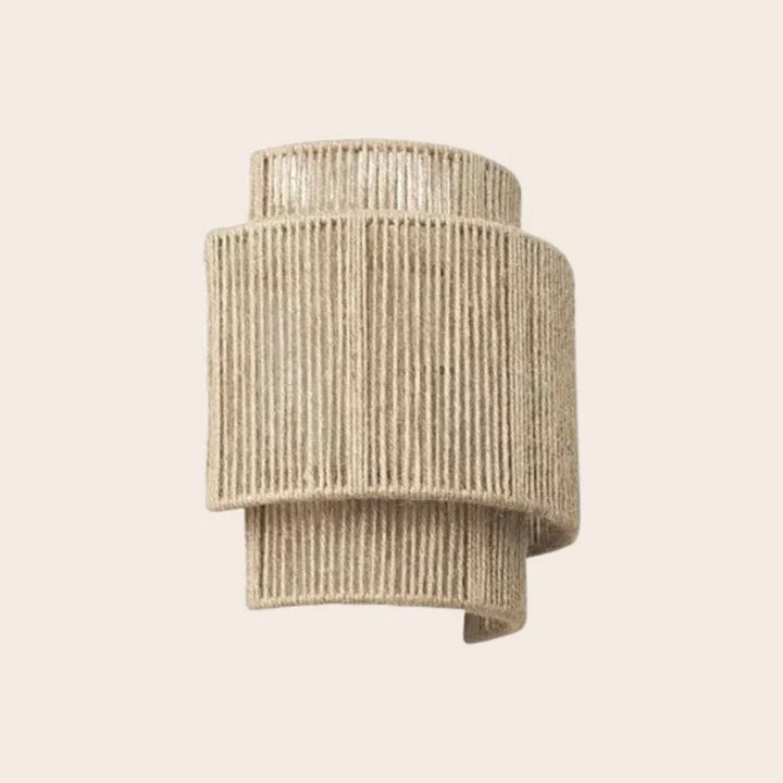 Skanto | Moderne Wandlampe aus geflochtenem Rattan