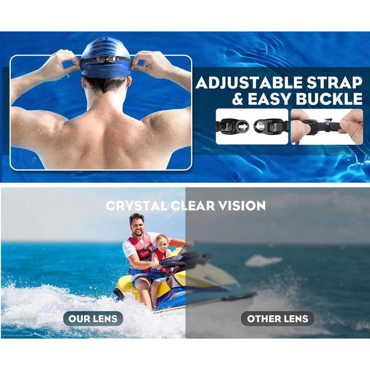 Skanto | Weitwinkel-Anti-Beschlag-Schwimmbrille