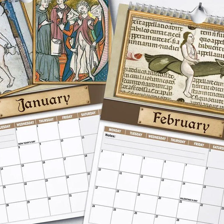 Skanto | Lustiger Mittelalter-Kalender 2025 – Humor & Kunst