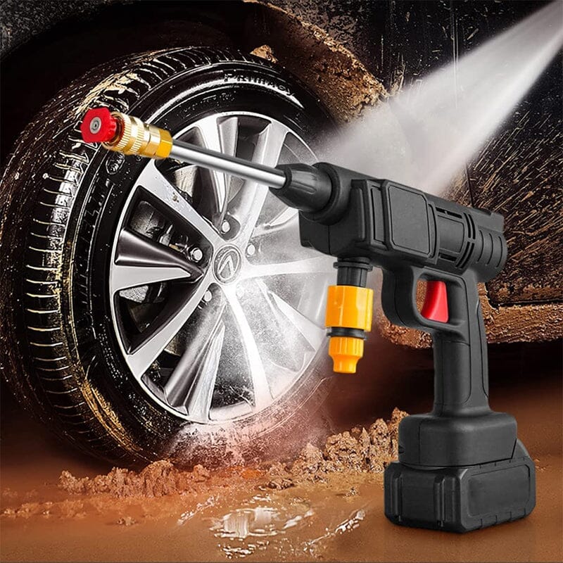 Skanto | Kabelloses tragbares Hochdruck-Spritzwasserpistolen-Set | Ideal zum Reinigen von Autos, Terrassen & Gartenmöbeln