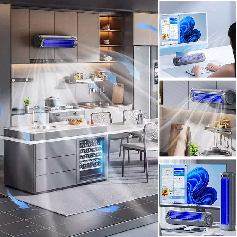 Skanto | AirWave – Tragbare, wiederaufladbare Klimaanlage mit 12 Stunden Akkulaufzeit