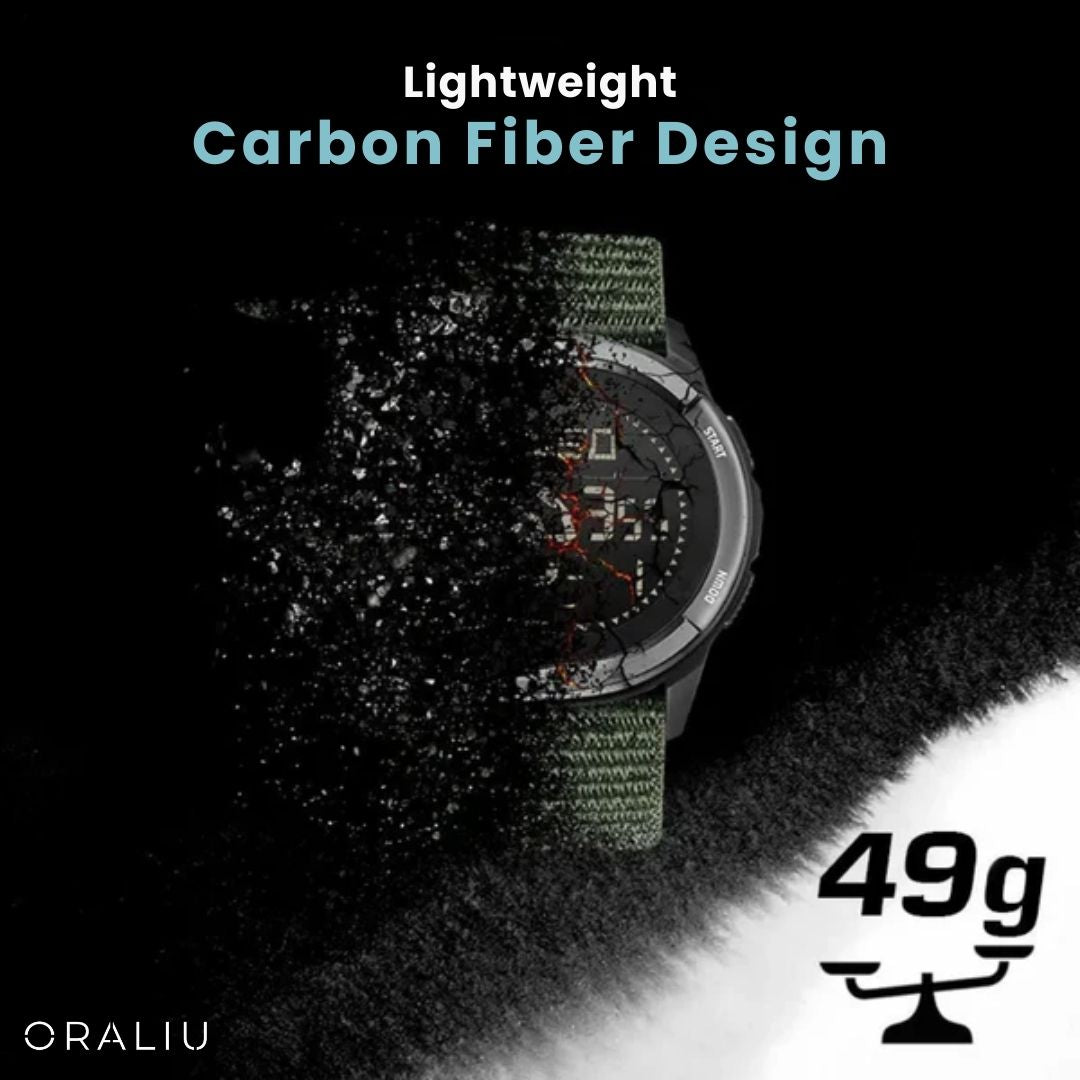 Skanto | Carbonfaser Outdoor-Uhr – Leicht & Ultra-Robust