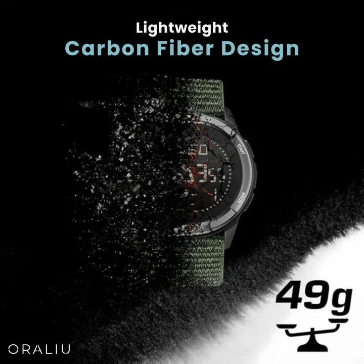 Skanto | Carbonfaser Outdoor-Uhr – Leicht & Ultra-Robust