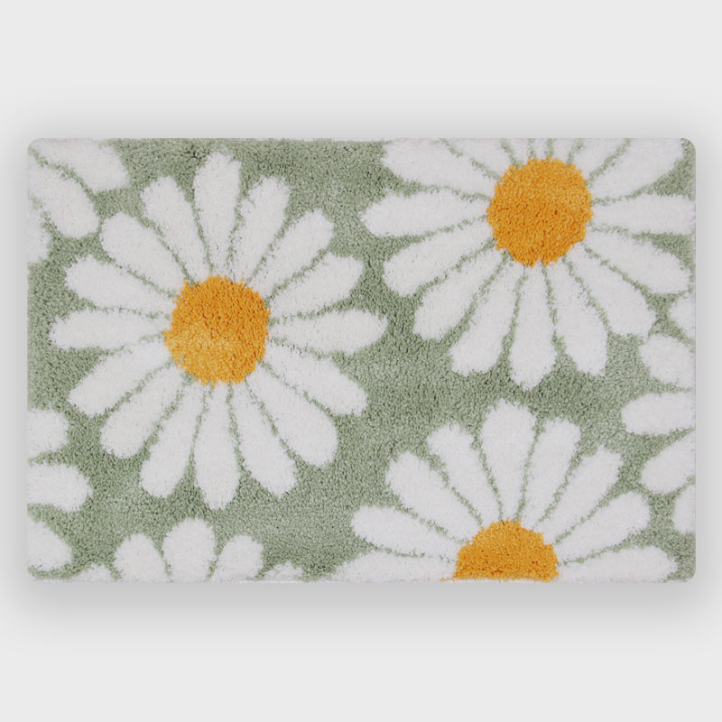 Skanto | Feblilac Sweet Daisy Badematte, lila Blumen-Teppich fürs Badezimmer