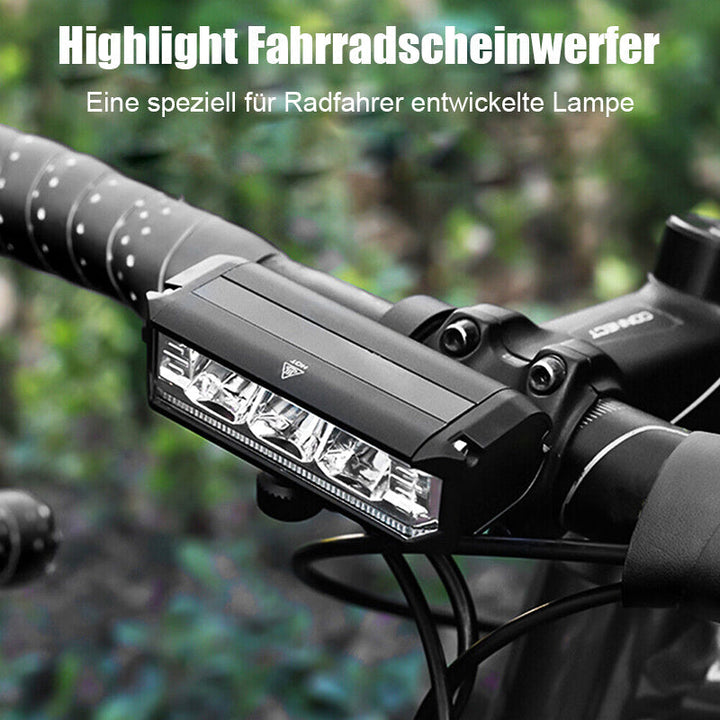 Skanto | Ultrahelle wiederaufladbare LED-Fahrradlampe – 900 Lumen Fahrradscheinwerfer für Nachtfahrten