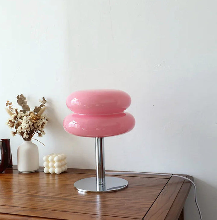 Skanto | LueurRose – Retro-Tischlampe mit Dimmbarer LED und USB
