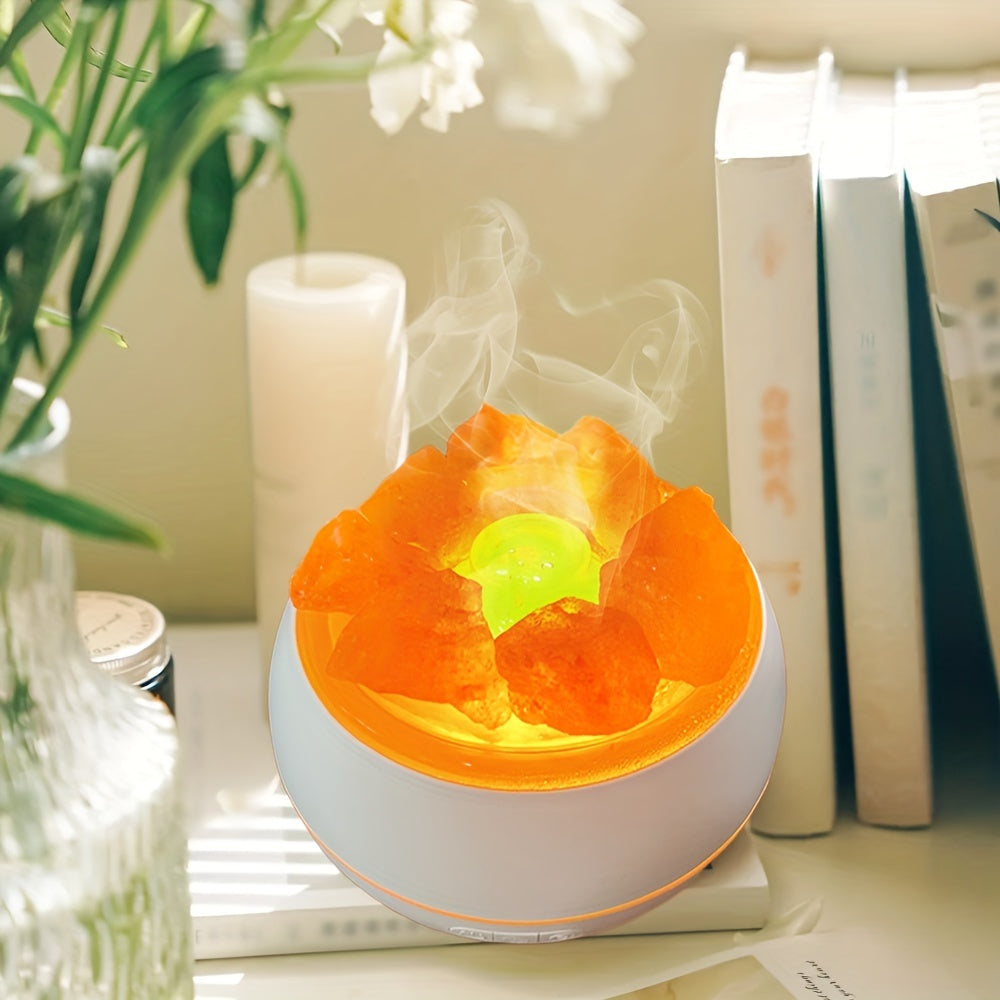 Skanto | Salzlampen Diffusor – 3-in-1 Ätherisches Öl Diffusor, Himalaya Salzlampe & Luftbefeuchter