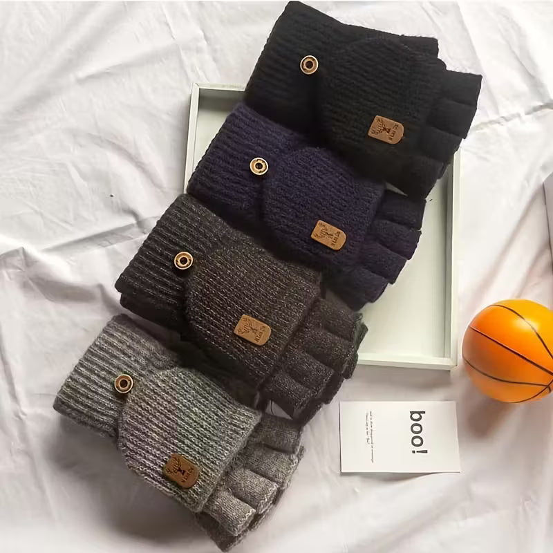 Skanto | Herren WinterPro Fingerlose Handschuhe – Dick, warm und bequem