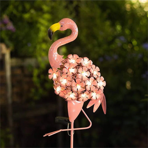 Skanto | Flamingo Solarleuchte Metallkunst