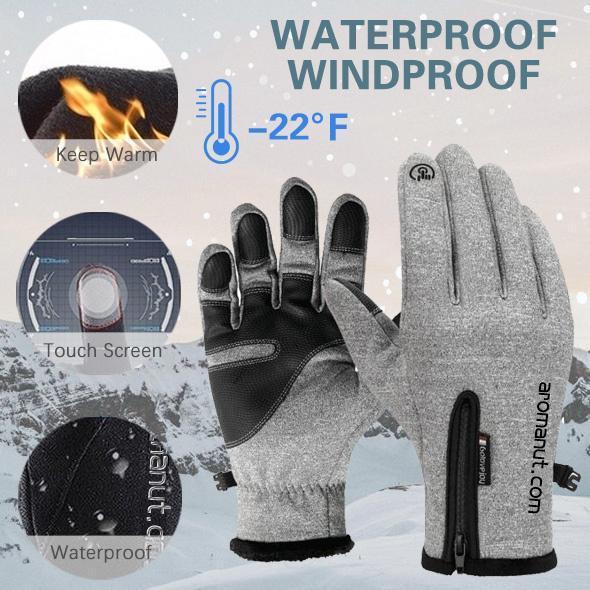 Skanto | Warme Thermohandschuhe zum Radfahren, Laufen, Autofahren