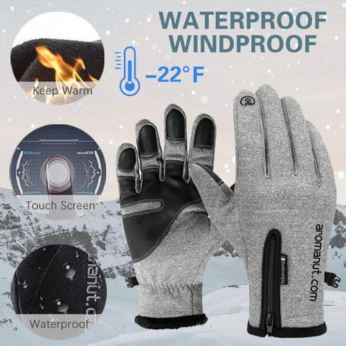 Skanto | Warme Thermohandschuhe zum Radfahren, Laufen, Autofahren