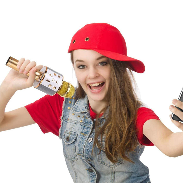 Skanto | Wiederaufladbares kabelloses Bluetooth Karaoke-Mikrofon