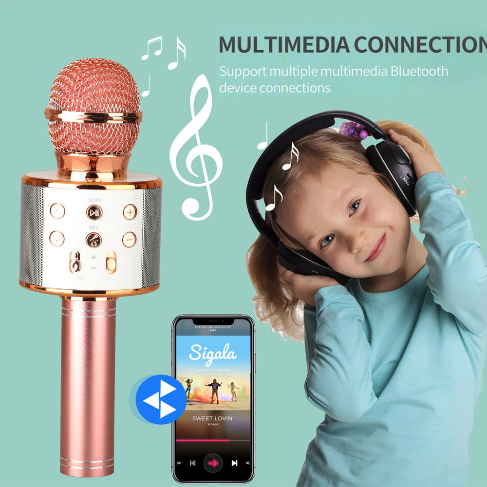 Skanto | Wiederaufladbares kabelloses Bluetooth Karaoke-Mikrofon