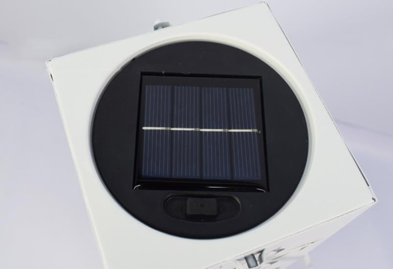 Skanto | Solar Schmetterling Rosenmuster Hohl Säulen LED Outdoor Wasserdichte Dekorative Lampe