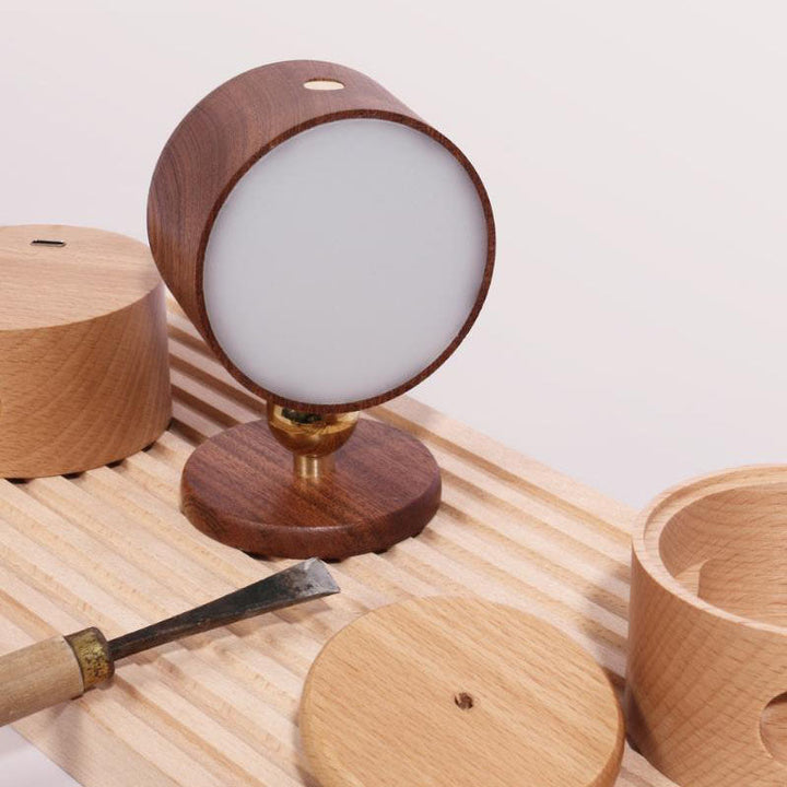 Skanto | Einfache Holz USB Wiederaufladbare Touch Magnet LED Nachtlicht Wandlampe