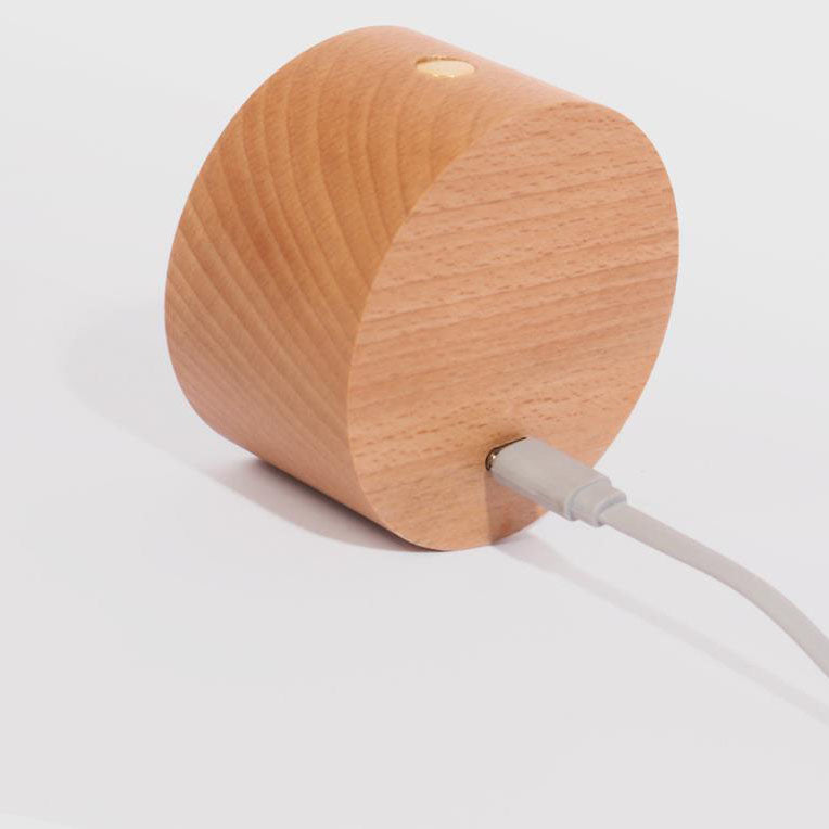 Skanto | Einfache Holz USB Wiederaufladbare Touch Magnet LED Nachtlicht Wandlampe