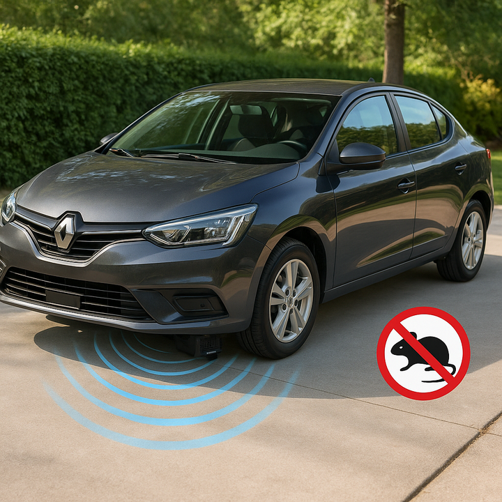 Skanto | Ultraschall-Fahrzeugvertreiber | Tragbar, selbstversorgend & effektiv für schädlingsfreien Fahrzeugschutz