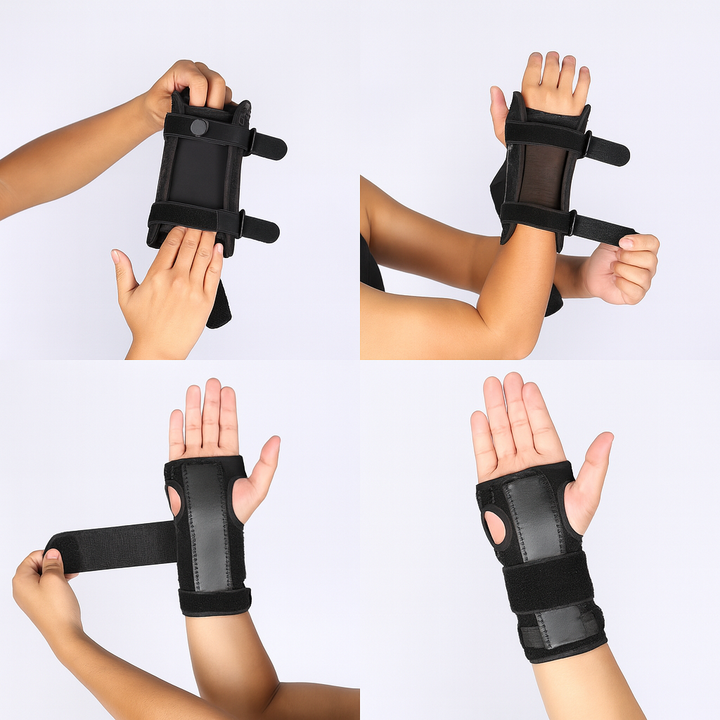 Schmerzlinderung bei Karpaltunnelsyndrom – Verstellbares, atmungsaktives Kompressionsnetz – Für Tippen & täglichen Gebrauch Skanto