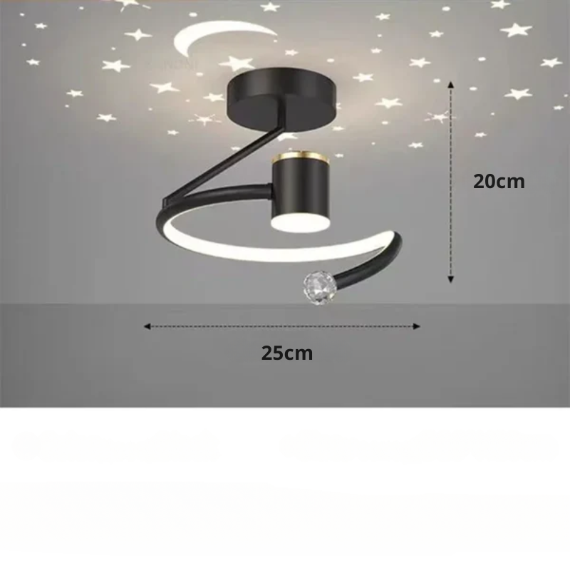Skanto LED-Sternenhimmel-Deckenlampe – Modernes Kronleuchter-Design für Kinder- und Wohnzimmer