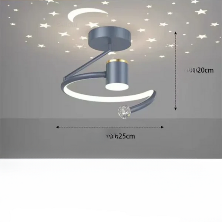 Skanto LED-Sternenhimmel-Deckenlampe – Modernes Kronleuchter-Design für Kinder- und Wohnzimmer